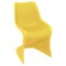 Luxury Commercial Living 33.5" Yellow Outdoor Patio Dining Chair